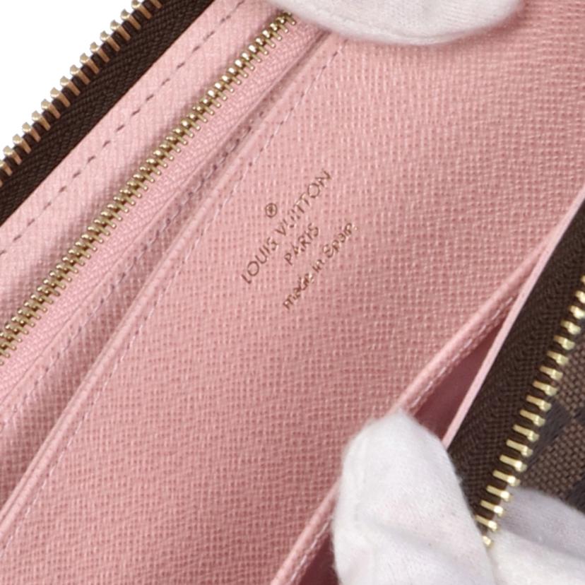 ＬＯＵＩＳ　ＶＵＩＴＴＯＮ ルイヴィトン/ジッピーウォレット／ダミエ／ローズバレリーヌ/N60046//GI0189/SAランク/75