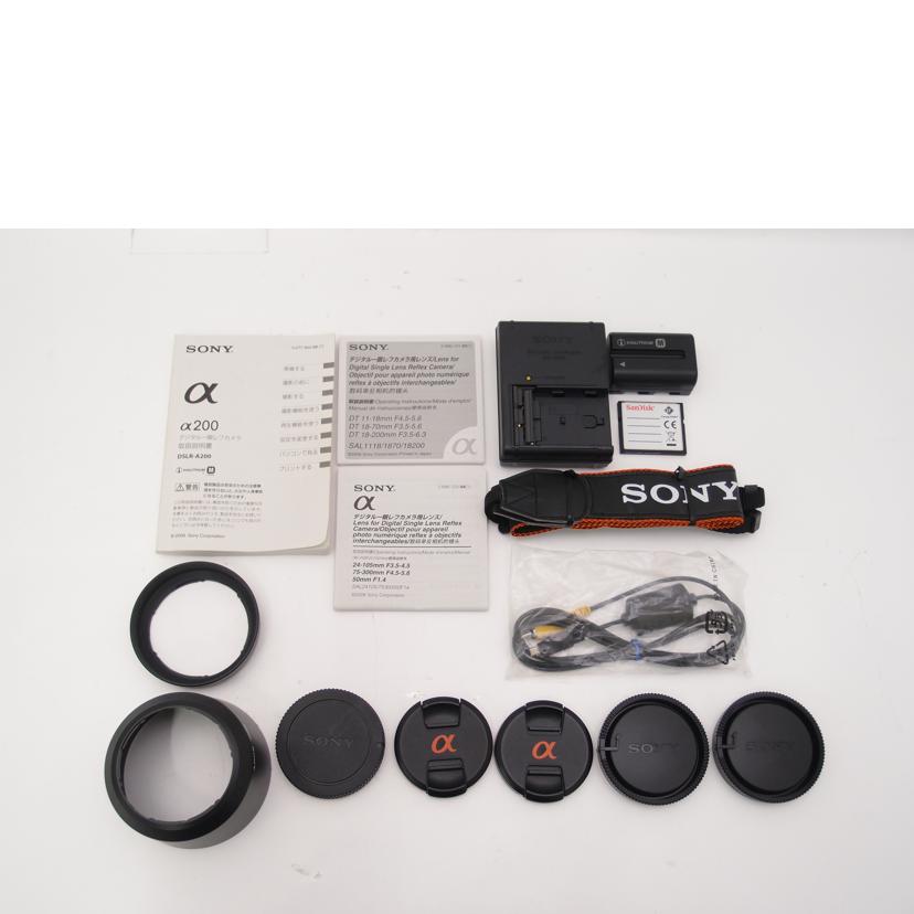 ＳＯＮＹ ソニー/Ｗズームレンズキット／デジタル一眼レフ/α200/DSLR-A200//0280367/ABランク/69