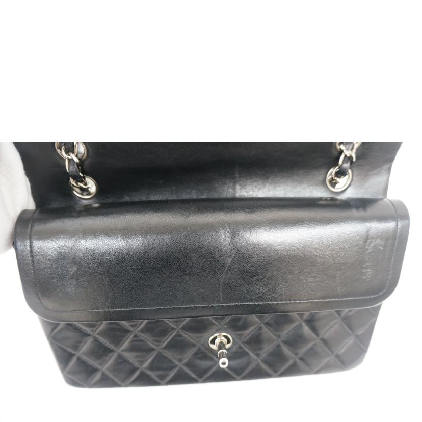 ＣＨＡＮＥＬ シャネル/マトラッセ／Ｗフラップチェーンショルダー／黒／ＳＶ金具/A01112//7136737/Aランク/09