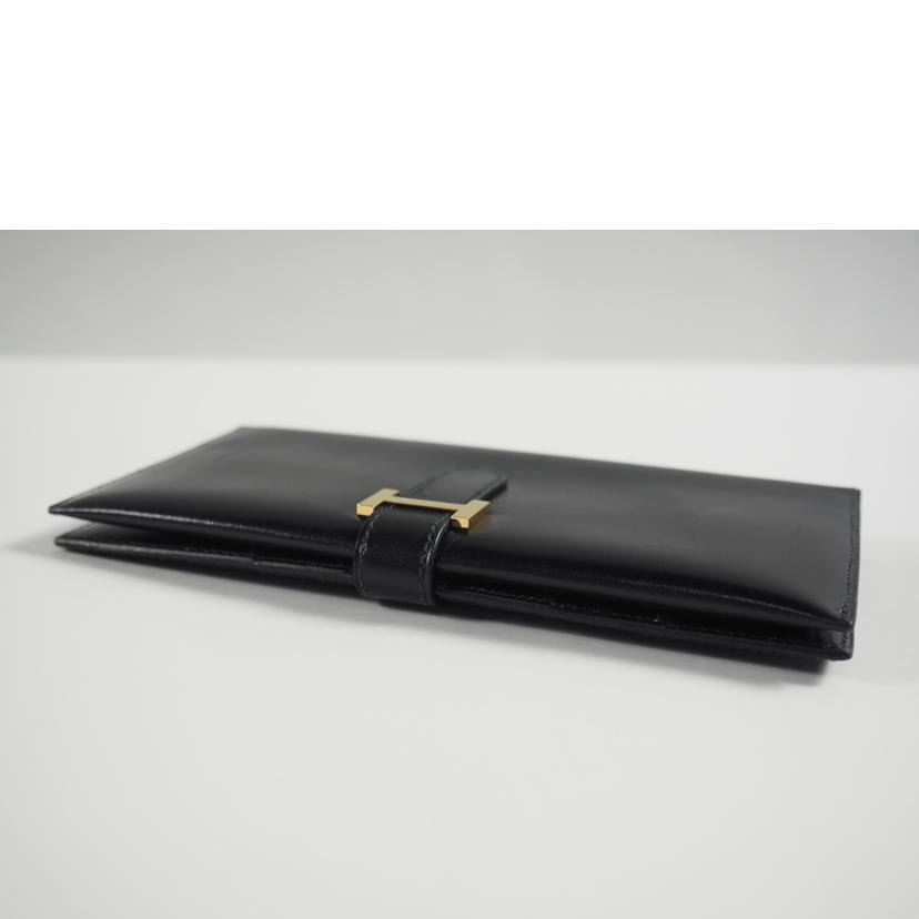 ＨＥＲＭＥＳ エルメス/長財布／ベアン　ボックスカーフ／黒ｘゴールド/〇U刻印 //Bランク/79