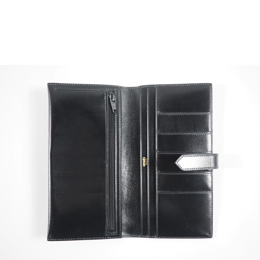 ＨＥＲＭＥＳ エルメス/長財布／ベアン　ボックスカーフ／黒ｘゴールド/〇U刻印 //Bランク/79