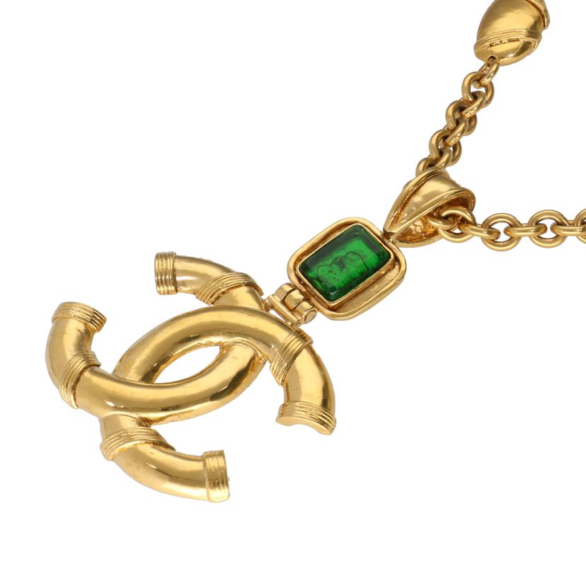 ＣＨＡＮＥＬ シャネル　アクセサリー　ブランドアクセサリー　レディース　ゴールドカラー　グリーン/ヴィンテージココマークネックレス//94/A/ABランク/75