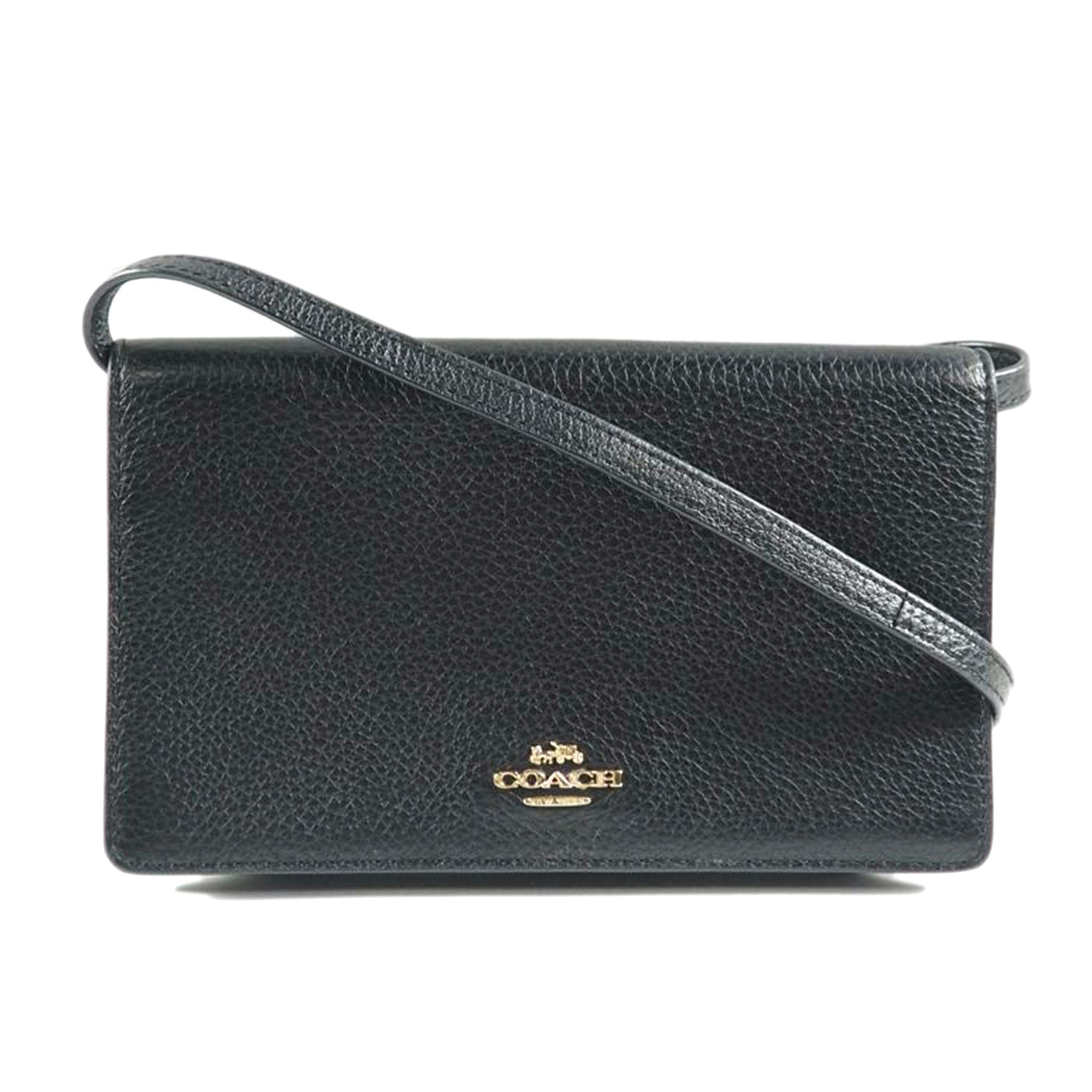 ＣＯＡＣＨ コーチ/ショルダーＢ／フォルドオーバークラッチ　レザー／黒/F30256//ABランク/79