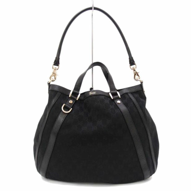 ＧＵＣＣＩ グッチ　手提げ　肩掛け　ブラック/ＧＧキャンバス２ｗａｙトート／ブラック/130734//001013/ABランク/69