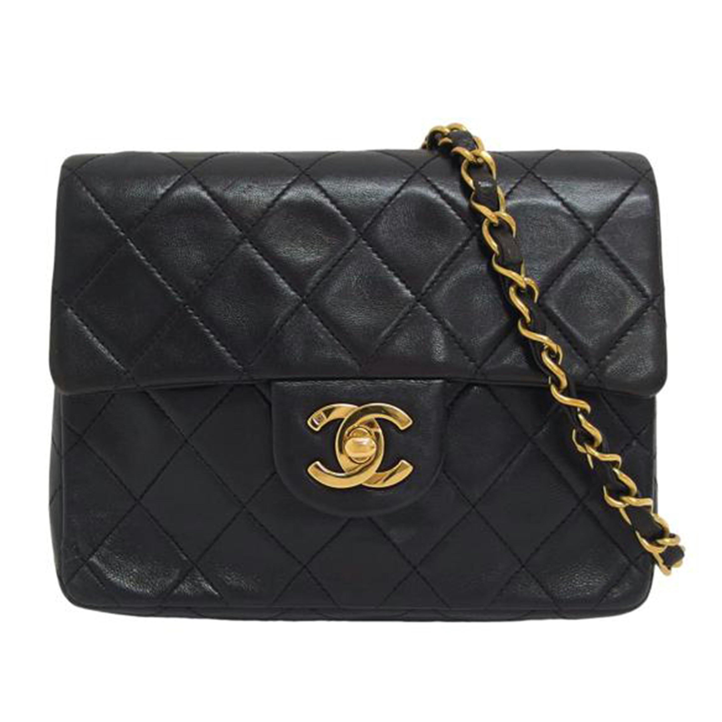 ＣＨＡＮＥＬ　 シャネル/マトラッセ／ラムスキン／ミニショルダーバッグ／ブラック//2913766/ABランク/04