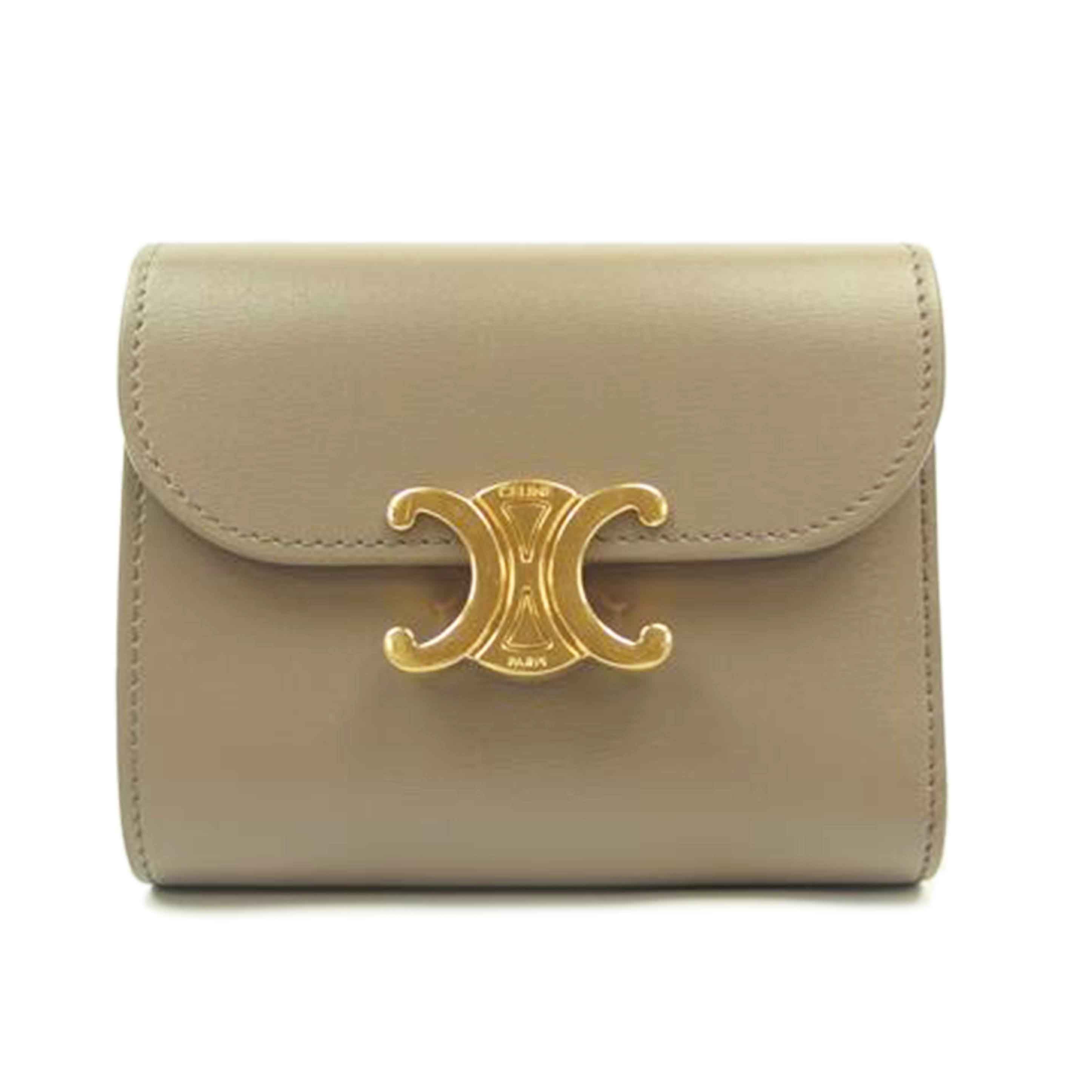 ＣＥＬＩＮＥ セリーヌ/トリオンフスモールフラップウォレット／ペブル/10D783BZG.10BL//S･T******/ABランク/83