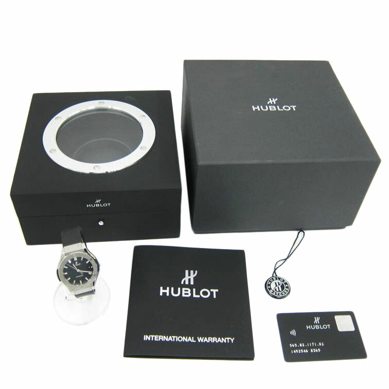ＨＵＢＬＯＴ ｳﾌﾞﾛ/クラシック・フュージョン／チタニウム／ボーイズ/565.NX.1171.RX//1492546/Aランク/82