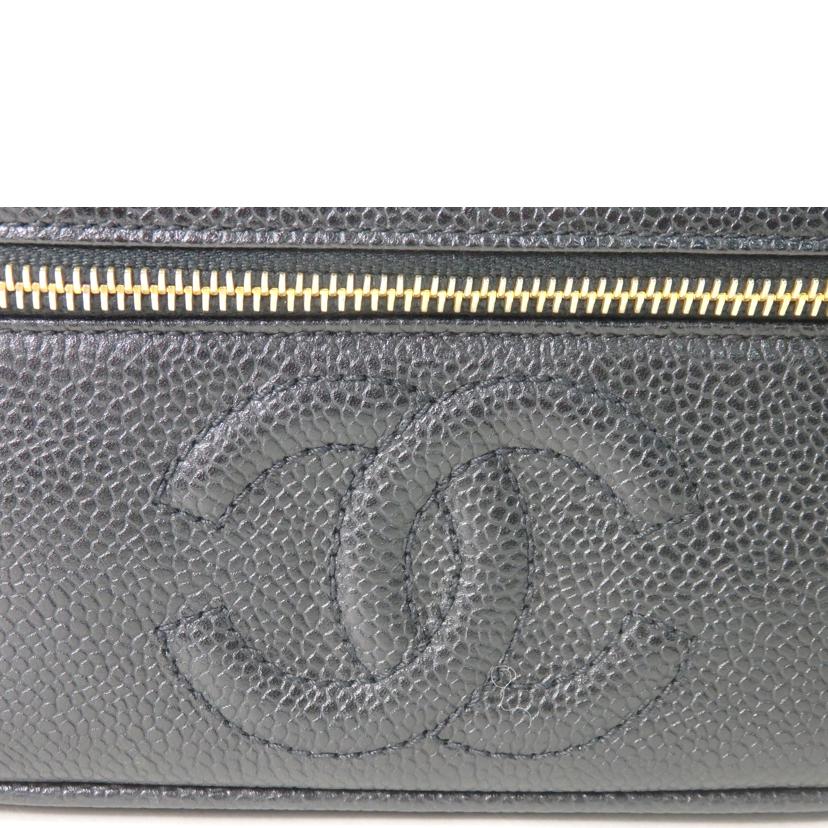 ＣＨＡＮＥＬ シャネル/ココマーク／バニティバッグ／キャビアスキン／黒／ゴールド金具/A01997//332****/Aランク/84