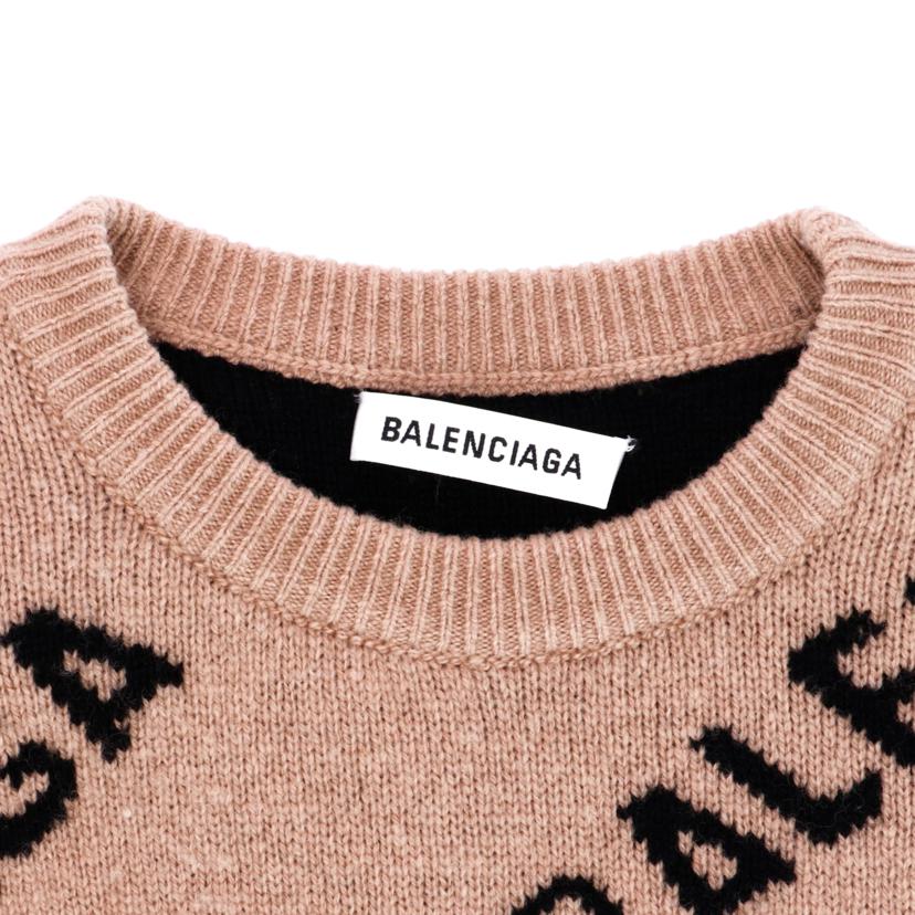 BALENCIAGA バレンシアガ/オールオーバーロゴクルーネックニット/メンズ/XS/620983/XS/ブランドバック/ABランク/75【中古】