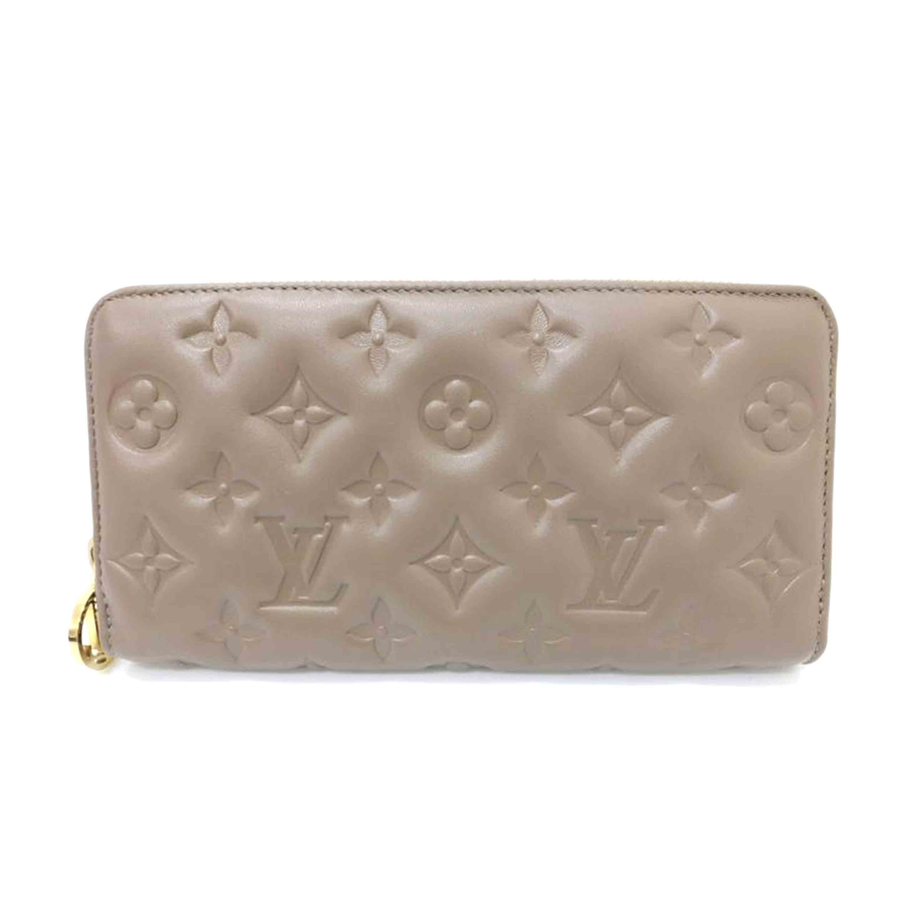 ＬＶ LV/ジッピーウォレット／モノグラム・エンボス／トープ/M81511//RFI*/ABランク/88