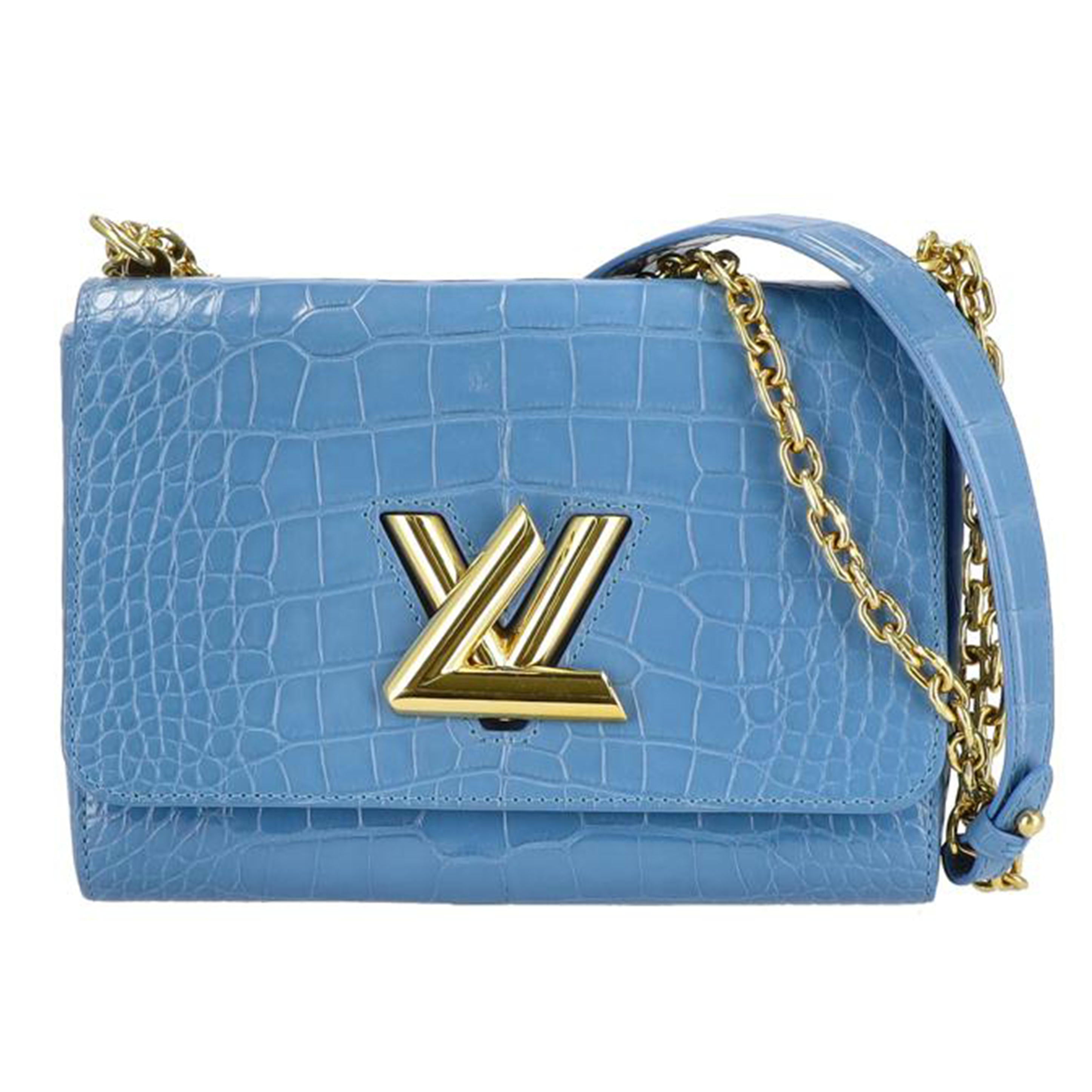 ＬＶ ルイヴィトン/ツイストＭＭ／アリゲーター／ブルー//AS5***/ABランク/75
