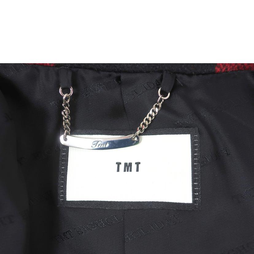ＴＭＴ ティー・エム・ティー/バッファロー　チェック　ペア　コート　Ｐコート　ＢＡＦＦＡＬＯ　ＣＨＥＣＫ　ＰＥＡ　ＣＯＡＴ　ｒｅｄ/TJK-F1708//Aランク/65