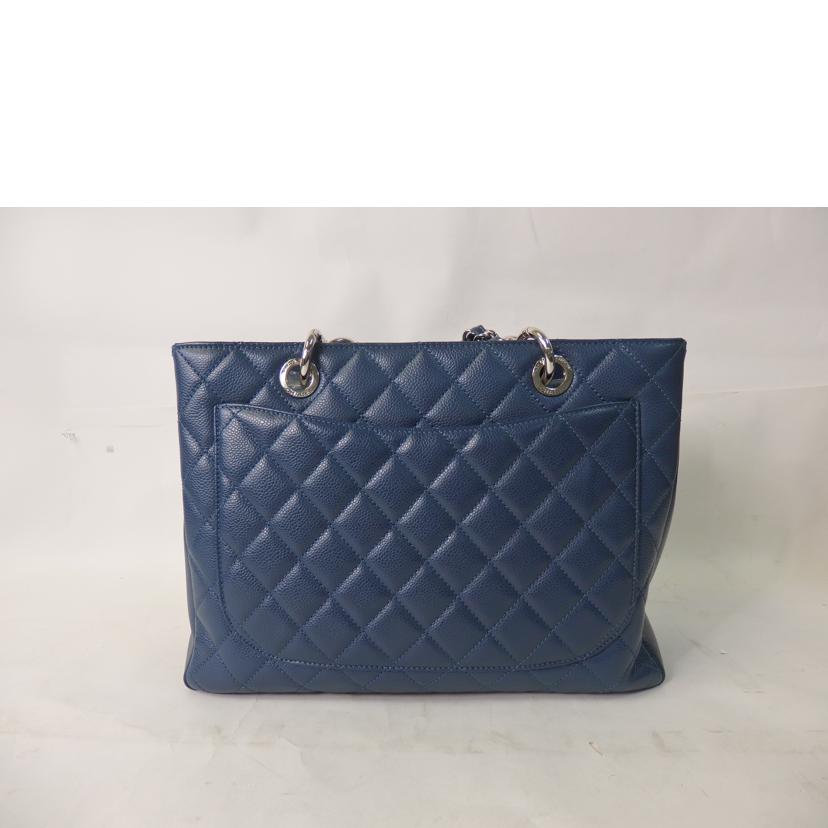 ＣＨＡＮＥＬ シャネル/ＧＳＴトート／ココマーク／キャビアスキン／青系／シルバー金具/A50995//173*****/Aランク/84