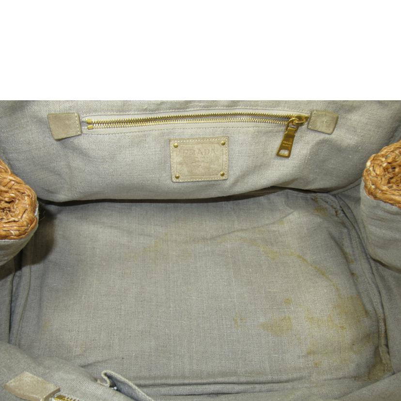 　　ＰＲＡＤＡ/トートバック／ラフィア・カナパ/BN2038//Bランク/63