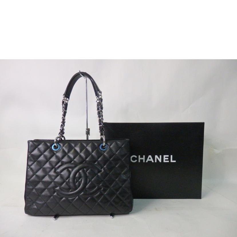 ＣＨＡＮＥＬ シャネル/ＧＳＴトート／ココマーク／キャビアスキン／黒／シルバー金具/A50995//179*****/Aランク/84