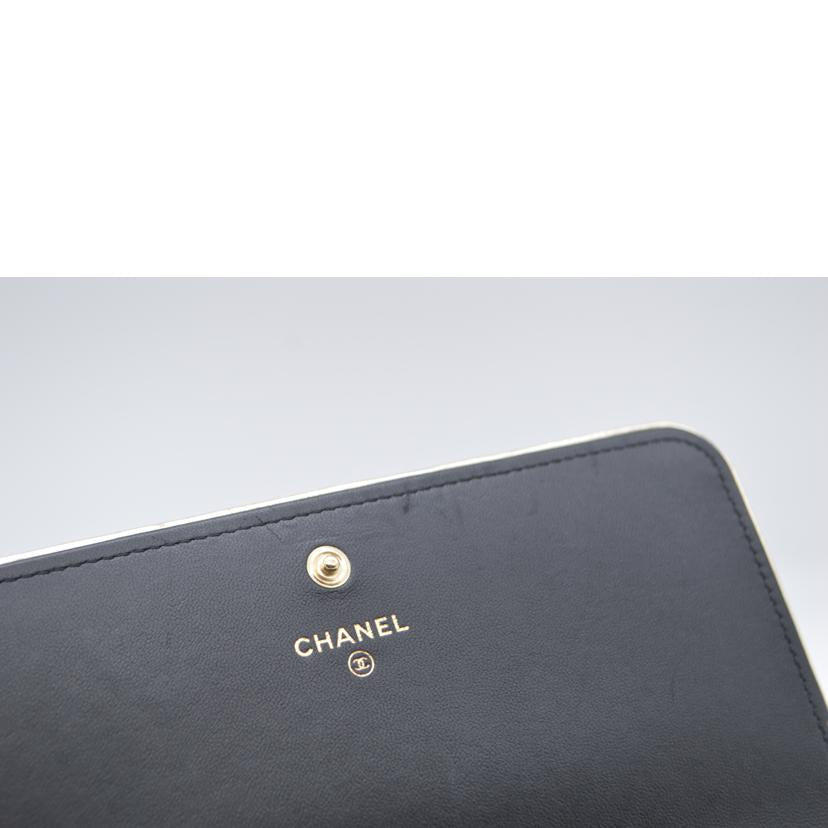 ＣＨＡＮＥＬ シャネル/マトラッセラムスキンジップレザー長財布//22239494/Bランク/89