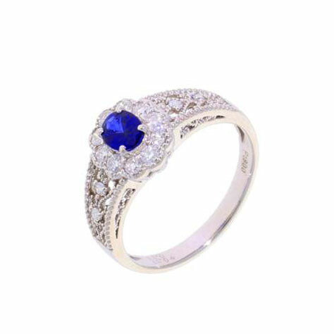 Ｐｔ９００/ＰｔサファイアダイヤＲ０．３７／０．３１＃１２/3.9//0.37/0.31/Aランク/75