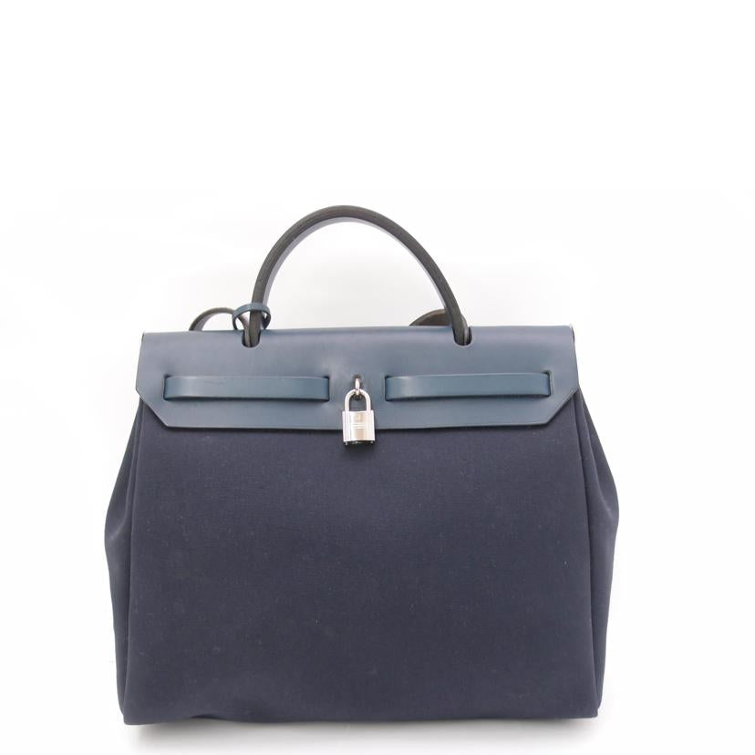 ＨＥＲＭＥＳ エルメス　ハンド　ショルダー　2WAY　肩掛け　替えバック　白×紺/エールバックＰＭ／トワルオフィシェ//E刻印(2001)/ABランク/69