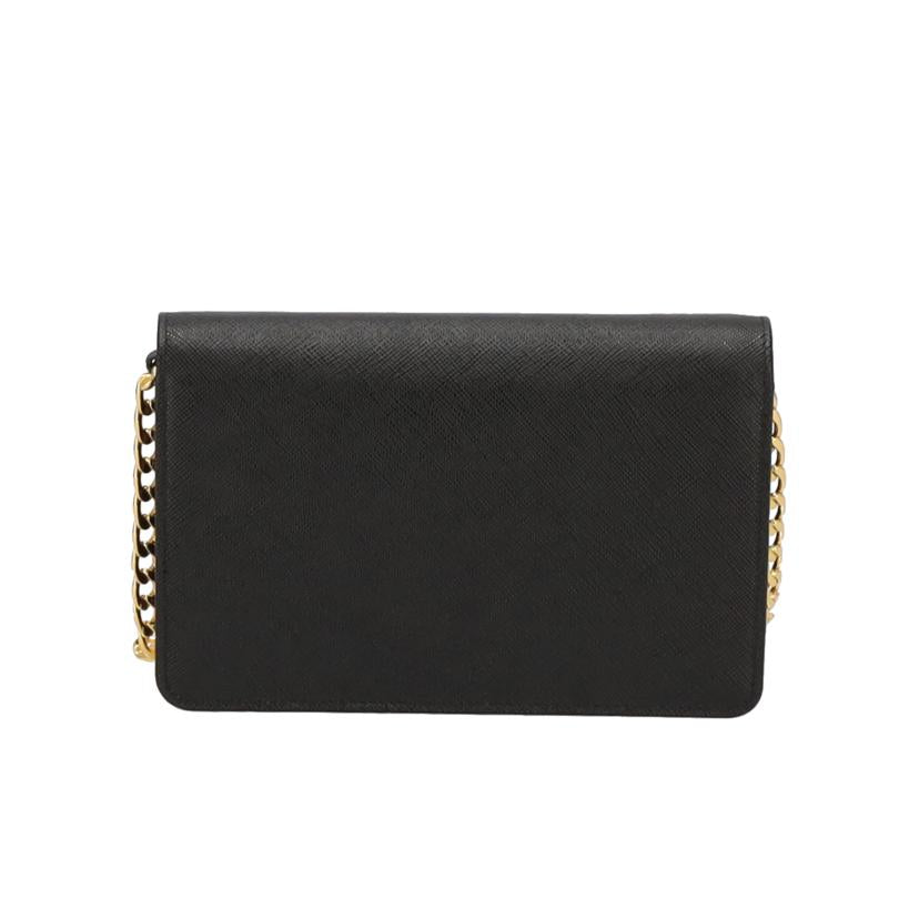 【みな様】プラダ PRADA チェーンウォレット 1BP006 ブラック 楽天市場】【中古】 プラダ サフィアーノ チェーンーウォレット