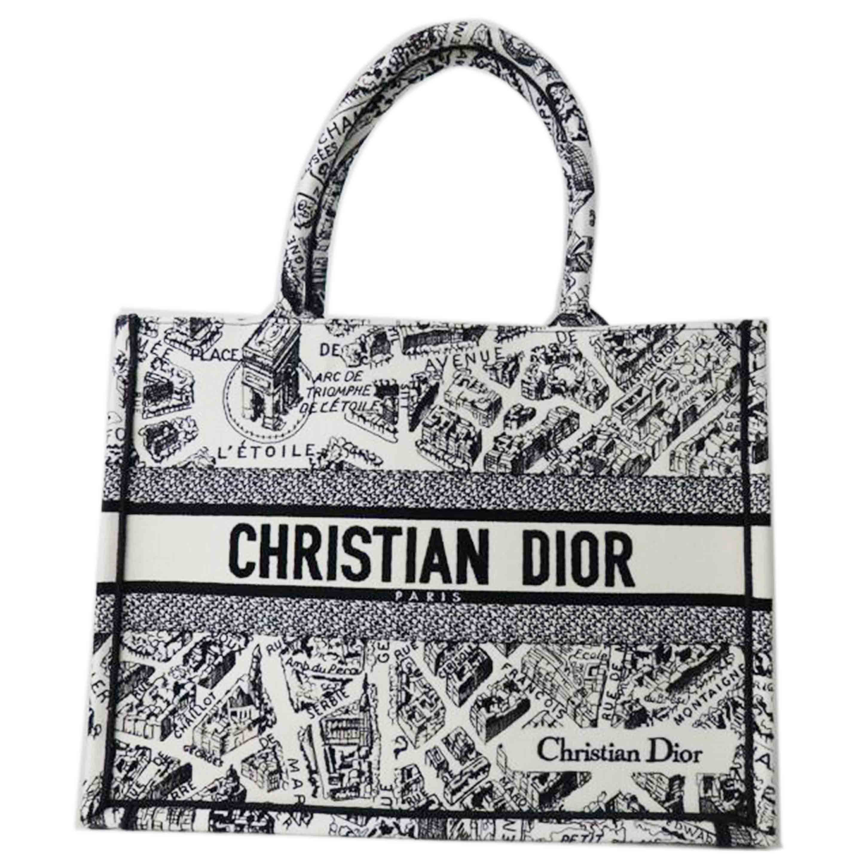 Ｃｈｒｉｓｔｉａｎ　Ｄｉｏｒ クリスチャン ディオール/プランドゥ　パリ　エンブロイダリー／白×黒/M1296ZOMP_M041 //50-*******/SAランク/84