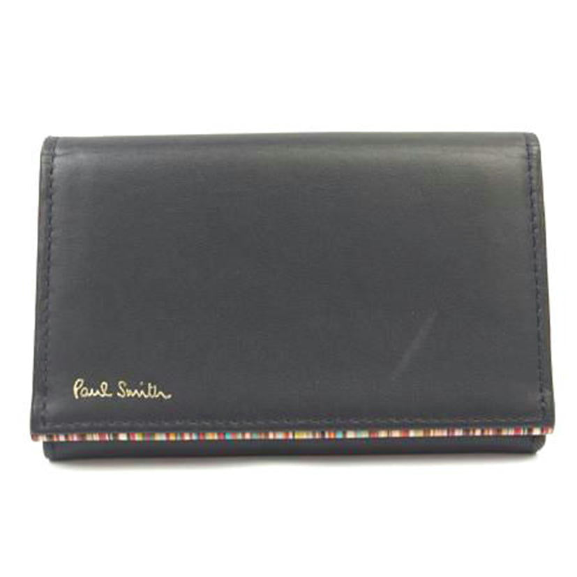 Ｐａｕｌ　Ｓｍｉｔｈ ポールスミス/ポールスミス　レザーカードケース　ブラック//ABランク/83