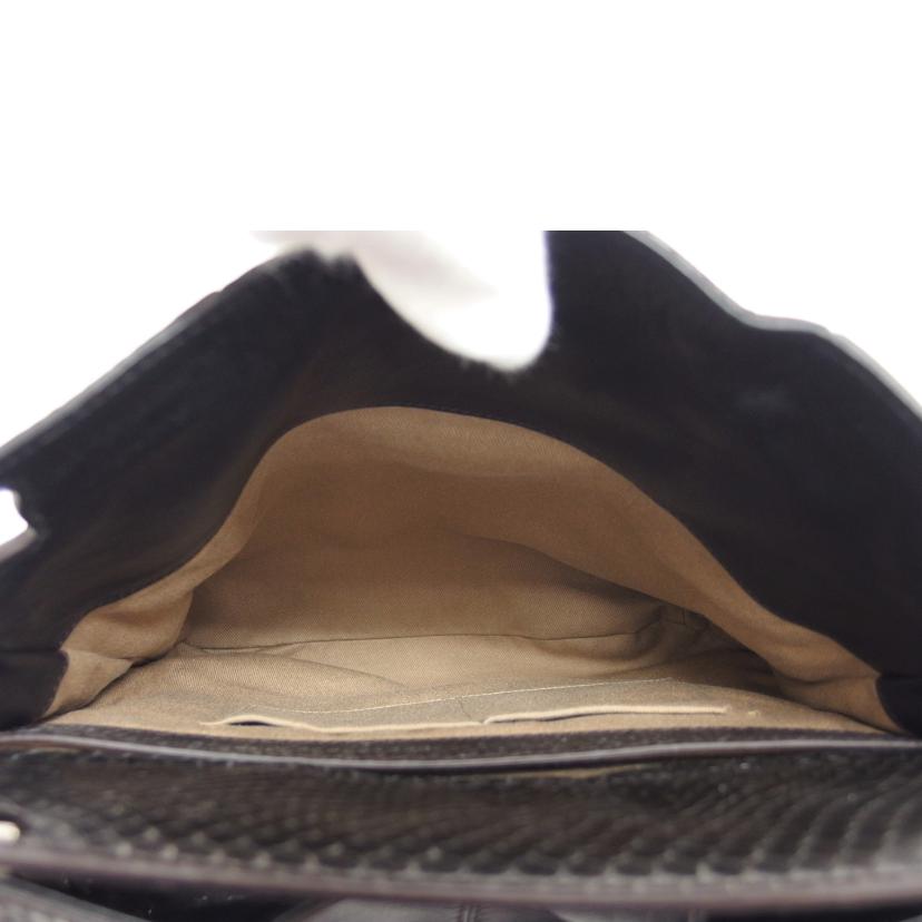 Ｃａｒｔｉｅｒ　 カルティエ パイソン レザー/マルチェロ／ワンショルダーバッグ／ブラック//Aランク/04