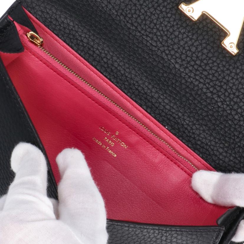 ＬＯＵＩＳ　ＶＵＩＴＴＯＮ ﾙｲｳﾞｨﾄﾝ/ポルトフォイユ・カプシーヌ／トリヨン・ノワール/M61248//MI4117/Aランク/75