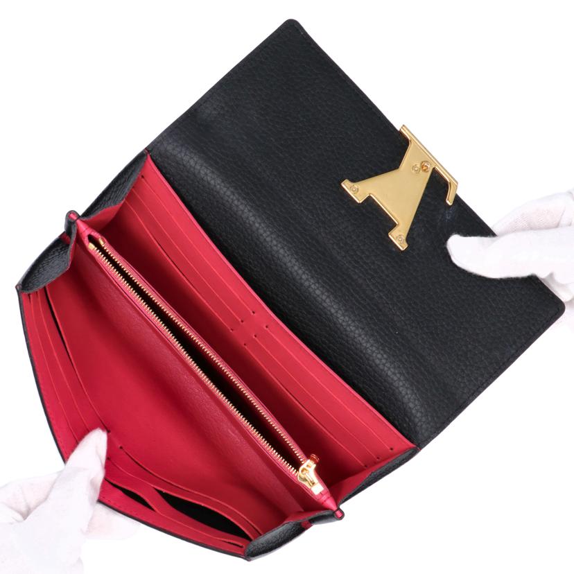 ＬＯＵＩＳ　ＶＵＩＴＴＯＮ ﾙｲｳﾞｨﾄﾝ/ポルトフォイユ・カプシーヌ／トリヨン・ノワール/M61248//MI4117/Aランク/75