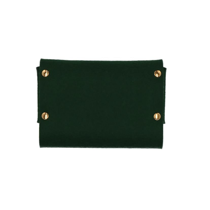 ＨＥＲＭＥＳ ｴﾙﾒｽ/トランプケース　フェルト／緑//ABランク/75
