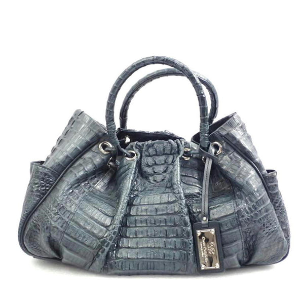 値下⚠️クロコダイル [Cocco Cristallo] ボストン ハンドバッグ COCCO CRISTALLO コッコクリスターロ/カジュアルバッグ