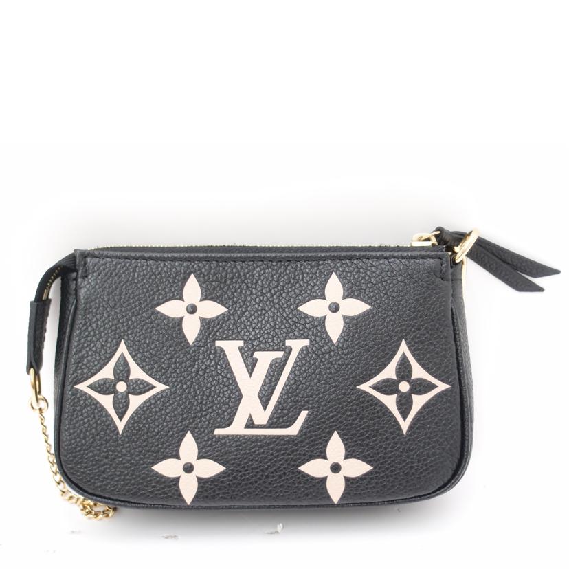 ＬＯＵＩＳ　ＶＵＩＴＴＯＮ ルイヴィトン　ハンド　黒　/ミニポシェット・アクセソワール／バイカラーモノグラムアンプラント／ノワール/M80732//RFID確認済/SAランク/69