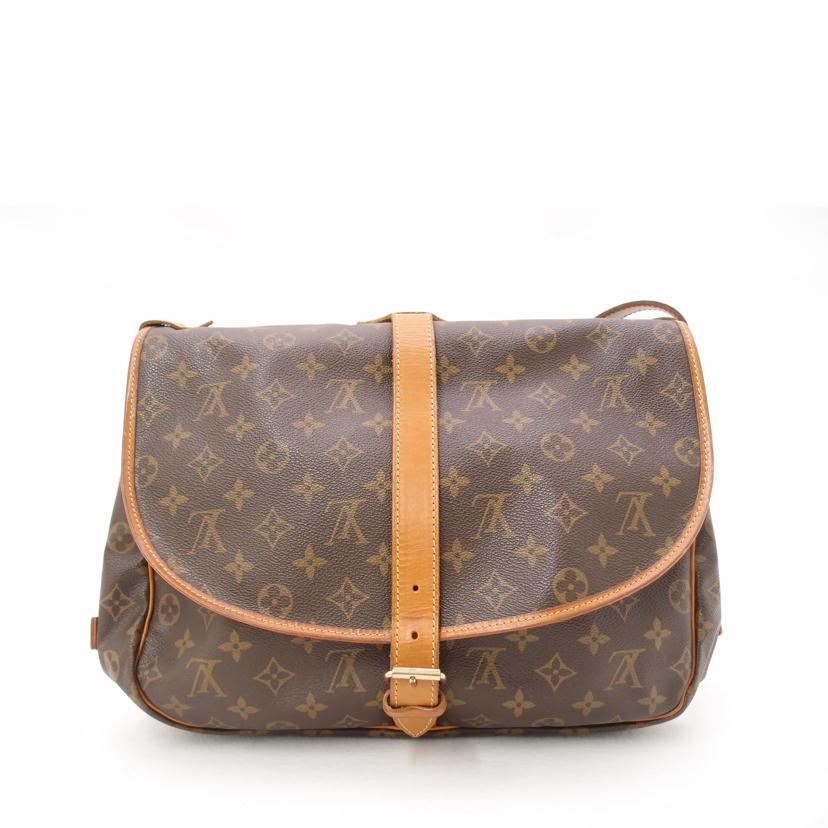 ＬＯＵＩＳ　ＶＵＩＴＴＯＮ ルイヴィトン ルイ・ヴィトン ビトン ショルダーバッグ ブラウン メンズ レディース 定番 人気 ＬＶ 斜め掛け 肩がけ/ソミュール３５／モノグラム/M42254//AR0***/Bランク/69