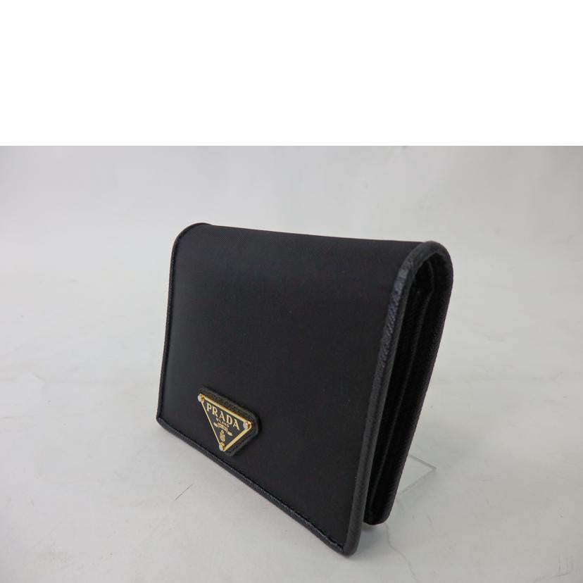 ＰＲＡＤＡ プラダ/テスートナイロン×レザー／２つ折り財布／ＮＥＲＯ/1MV204//62B/ABランク/84