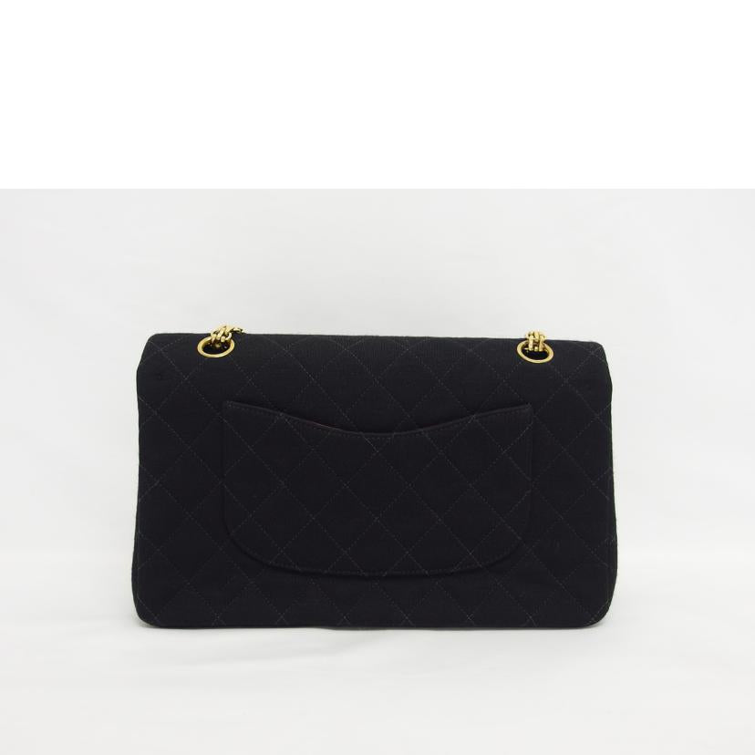 ＣＨＡＮＥＬ シャネル/マトラッセ／Ｗフラップ／コットンチェーンショルダーバッグ／ブラック//4405565/Aランク/04