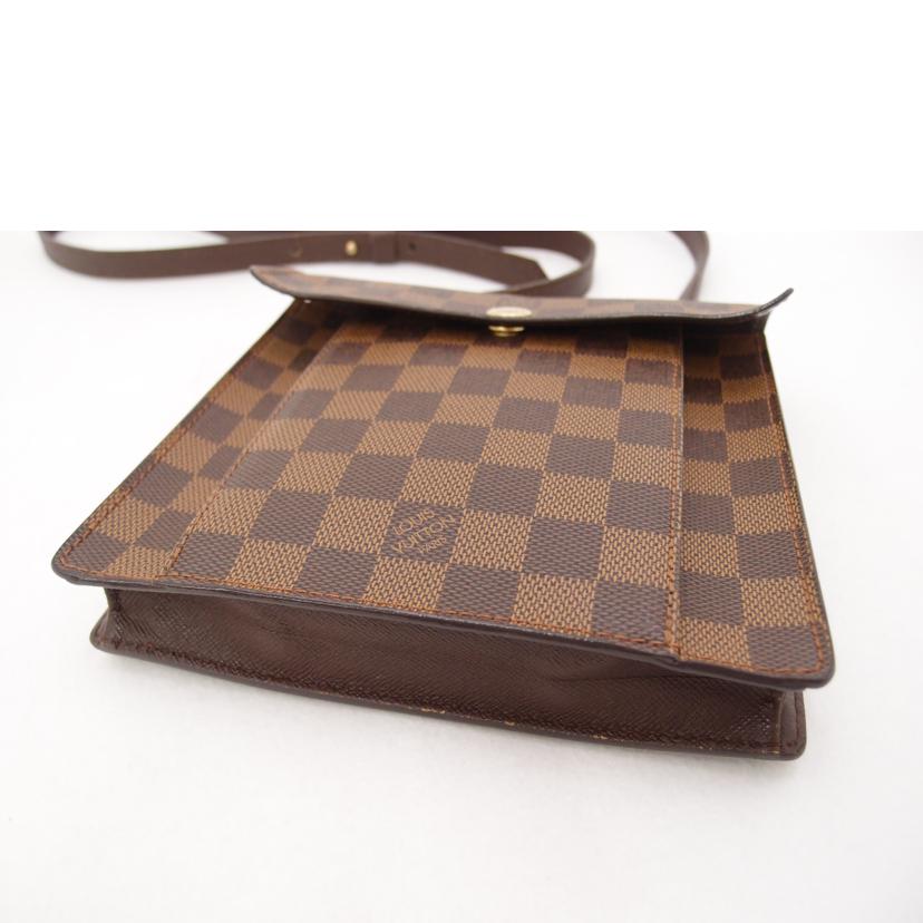 ＬＯＵＩＳ　ＶＵＩＴＴＯＮ ルイヴィトン ルイ・ヴィトン ビトン  市松模様 ブラウン 茶 廃盤 ポシェット ショルダーバッグ  メンズ レディース 定番 人気 ＬＶ 斜め掛け 肩がけ/ピムリコ／ダミエ・エベヌ/N45272//MI0***/Bランク/69