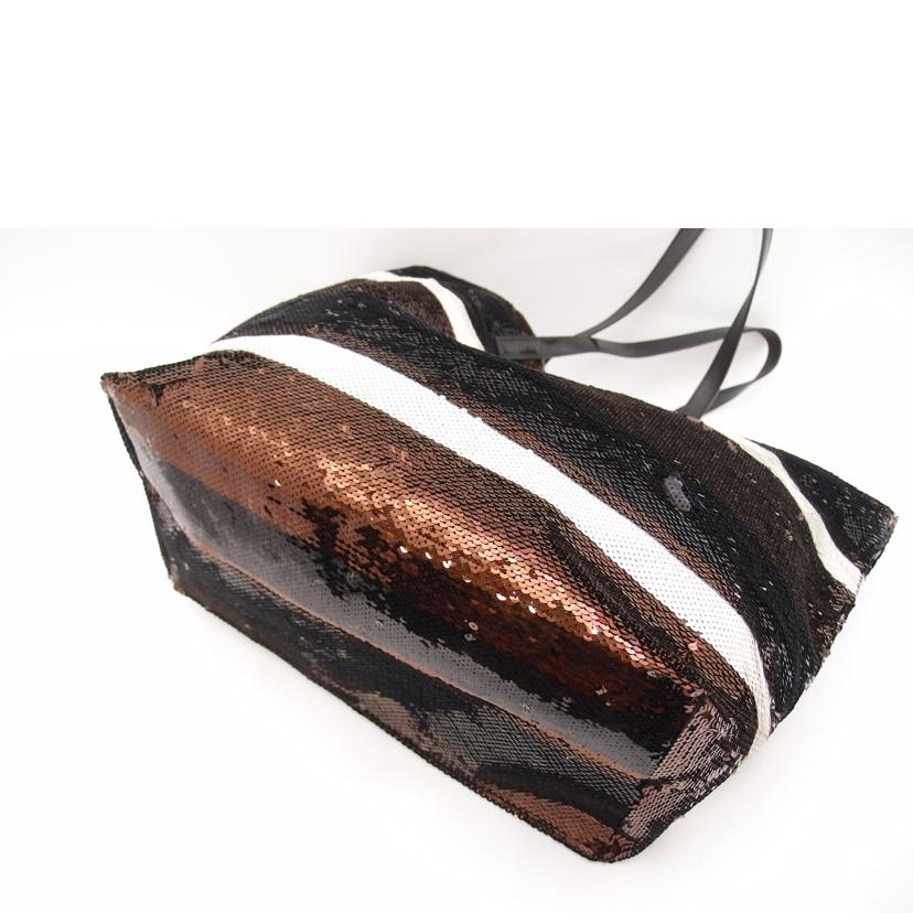 ＰＲＡＤＡ プラダ　ショルダー　肩掛け　レディース/スパンコールラージトート／ブラック//110/Aランク/69