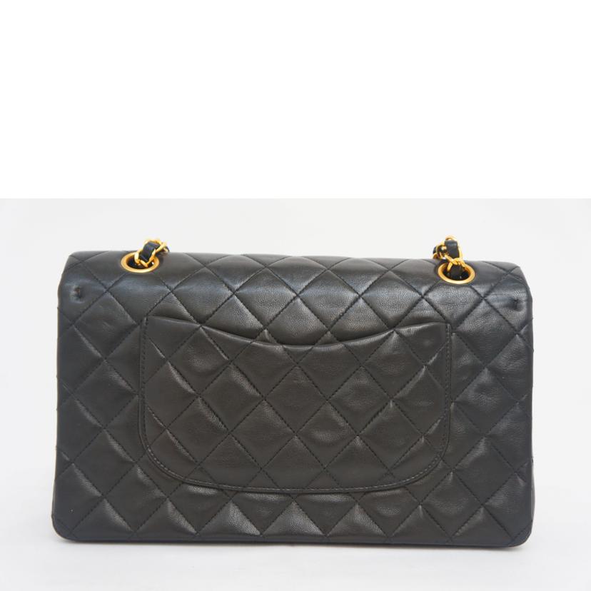 ＣＨＡＮＥＬ シャネル/マトラッセ　ラムスキンダブルフラップチェーン　　ＢＬＫ／ＧＬＤ//3498330/Bランク/09