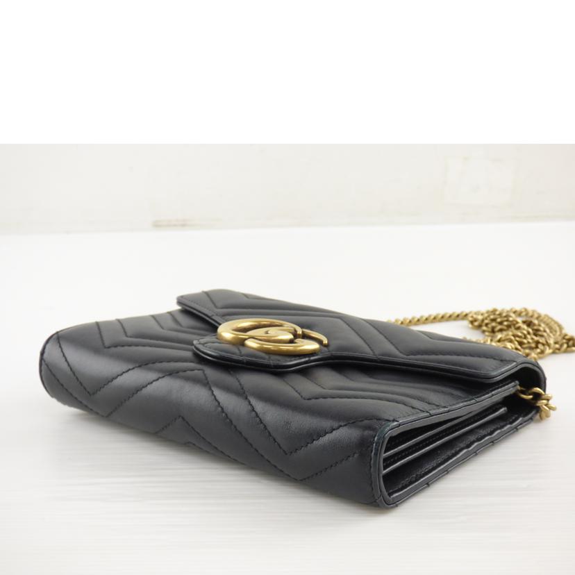 ＧＵＣＣＩ グッチ/ＧＧマーモントキルティングチェーンウォレット/474575//493***/Bランク/64