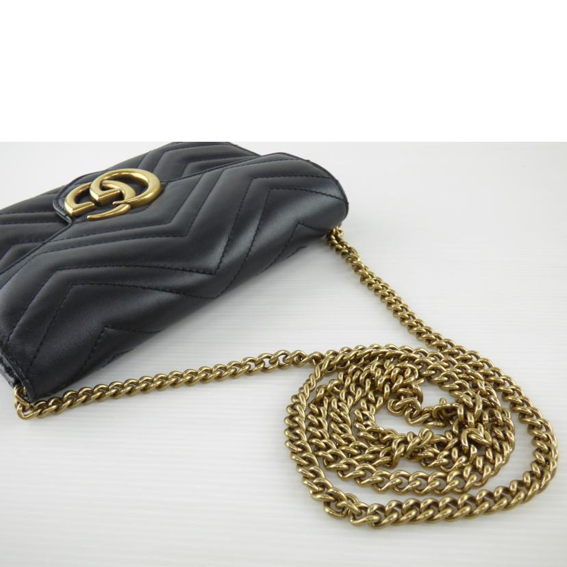 ＧＵＣＣＩ グッチ/ＧＧマーモントキルティングチェーンウォレット/474575//493***/Bランク/64