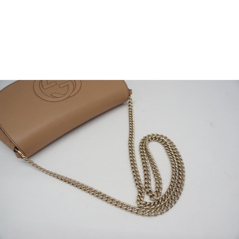 ＧＵＣＣＩ グッチ/ソーホーインターロッキングチェーンレザーショルダー/536224//213***/Aランク/05