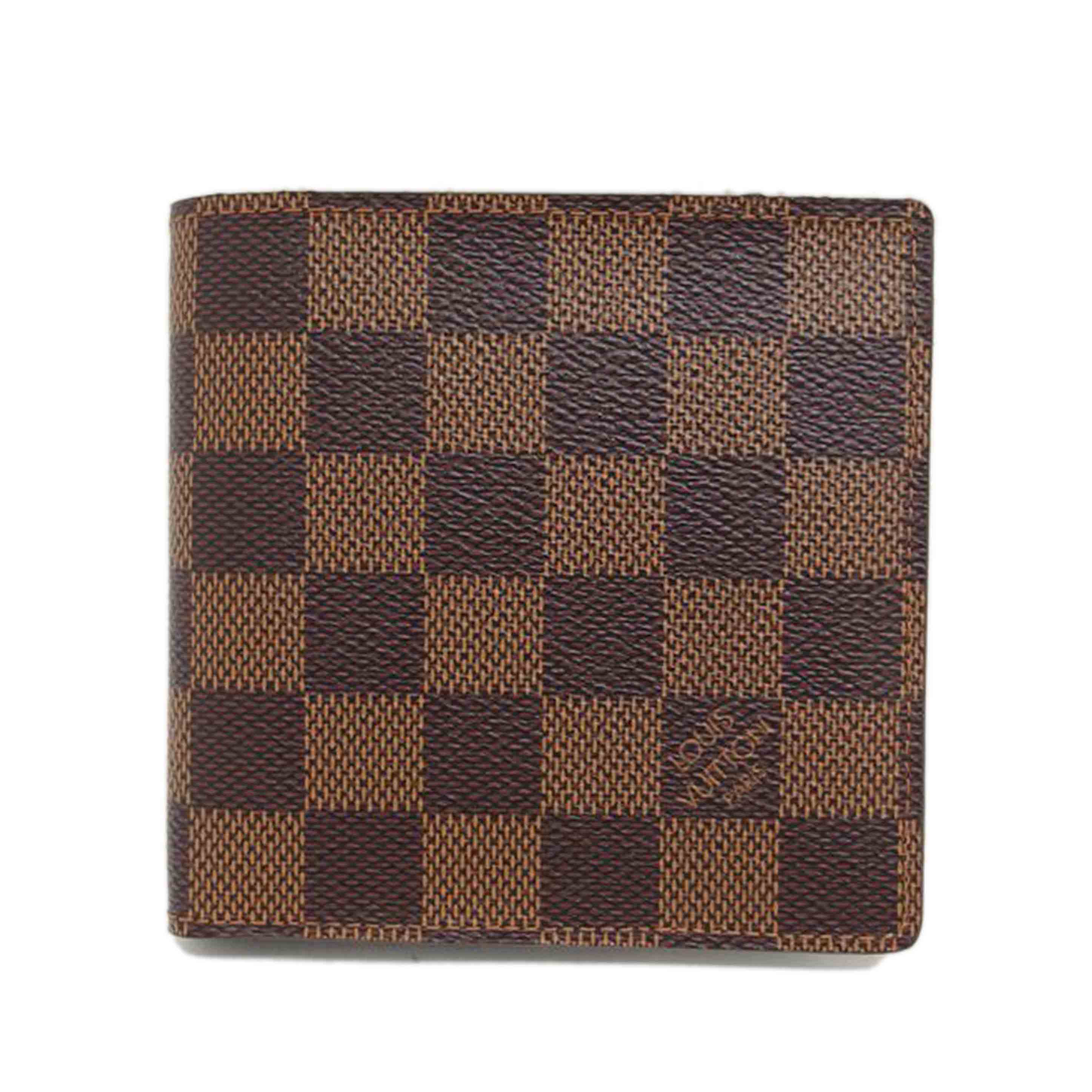 ＬＶ ルイ･ヴィトン  二つ折り財布 コンパクトウォレット/ポルトフォイユ・マルコ／ダミエ／エベヌ/N61675//CA2***/Aランク/04