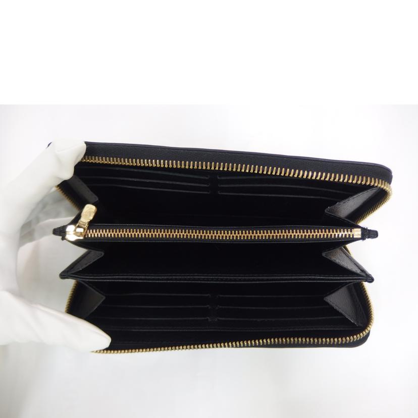 ＬＶ ﾙｲｳﾞｨﾄﾝ/ジッピーウォレット／ノワ－ル・ゴールド/M68755//IC/ABランク/82