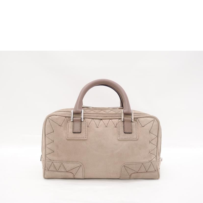 ＬＯＥＷＥ ロエベ　アナグラム　ミニボストンバック　ハンドバッグ　レディース/アマソナ２８／スウェード／ベージュ/311.45.001//270***/Aランク/69