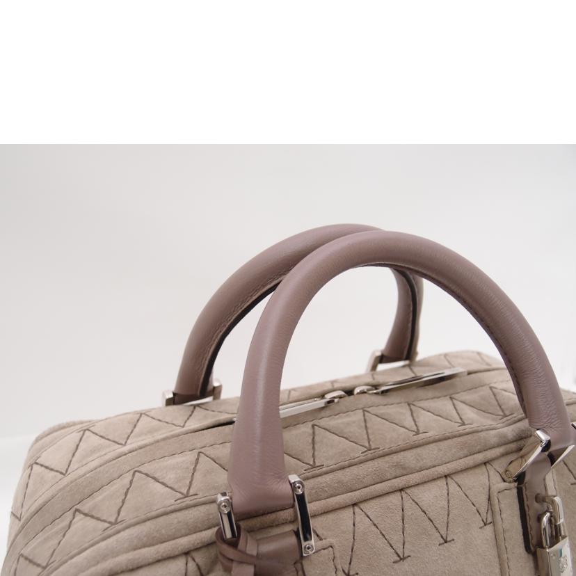 ＬＯＥＷＥ ロエベ　アナグラム　ミニボストンバック　ハンドバッグ　レディース/アマソナ２８／スウェード／ベージュ/311.45.001//270***/Aランク/69