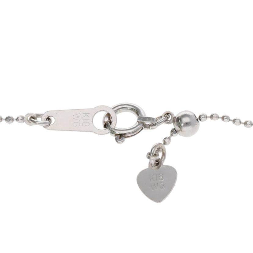 /　Ｋ１８ＷＧダイヤネックレス０．３３／ＦＤｃｔ//Aランク/75