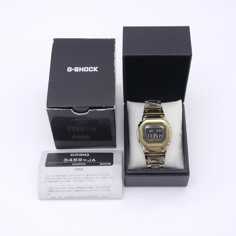 ＣＡＳＩＯ カシオ/Ｇ－ＳＨＯＣＫ／フルメタル・ゴールド／電波ソーラー/GMW-B5000GD-9JF//201E222H/Sランク/75