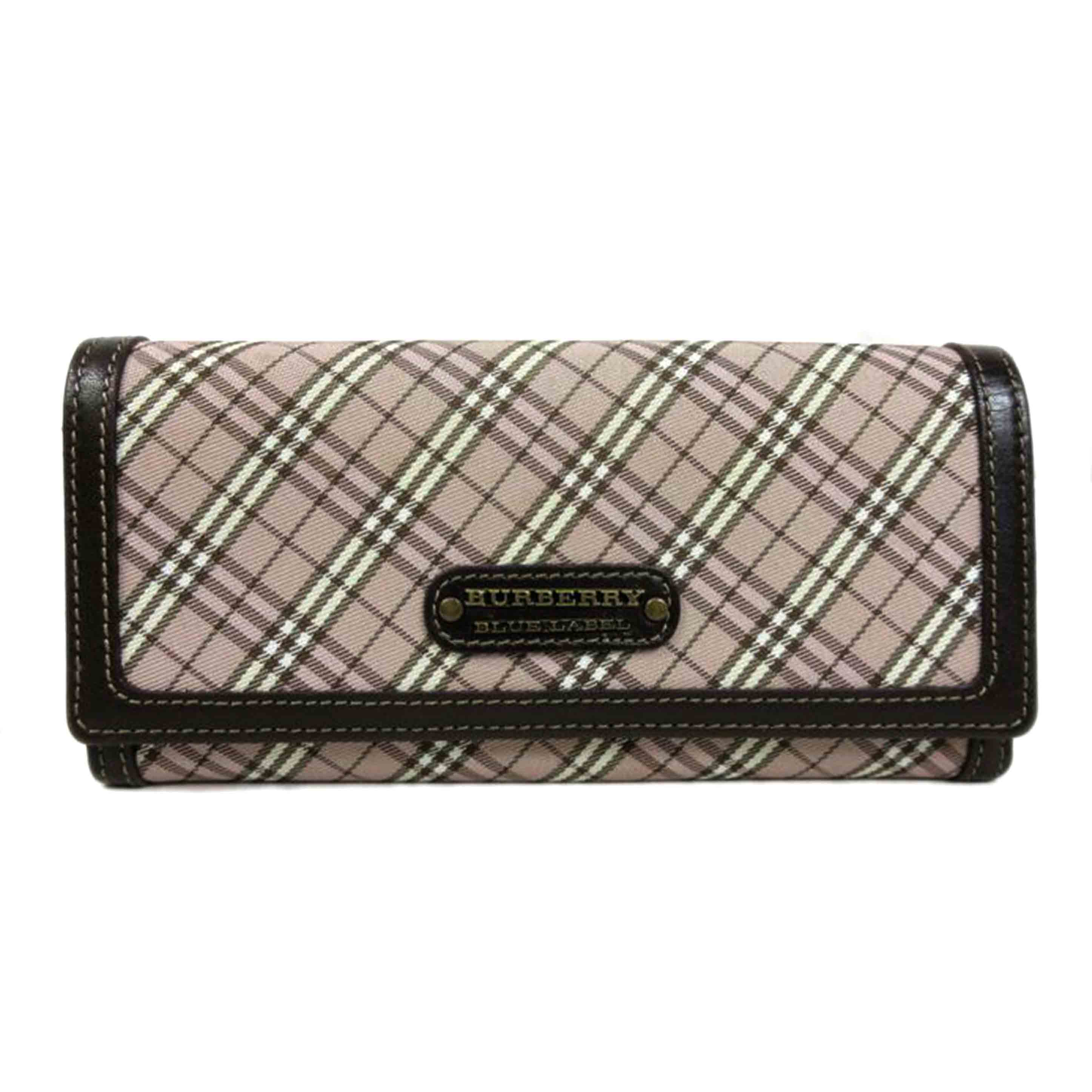 ＢＵＲＢＥＲＲＹ/ＢＬＵＥＬＡＢＥＬ　ノヴァチェック長財布//ABランク/70