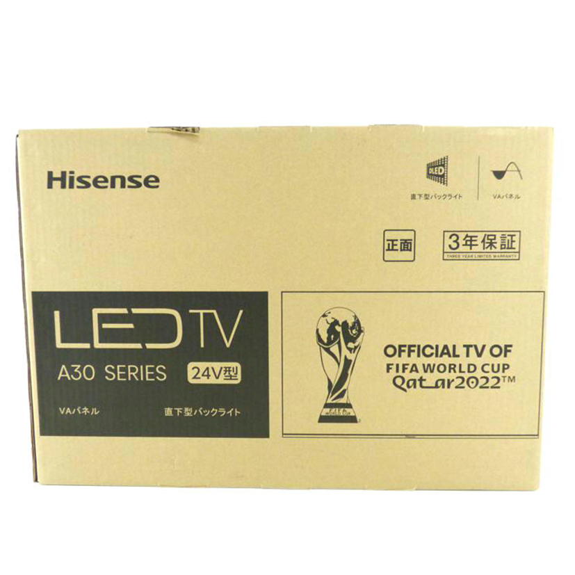 Ｈｉｓｅｎｓｅ ハイセンス/液晶テレビ/24A30H//3TE24G2204KEO/SAランク/64