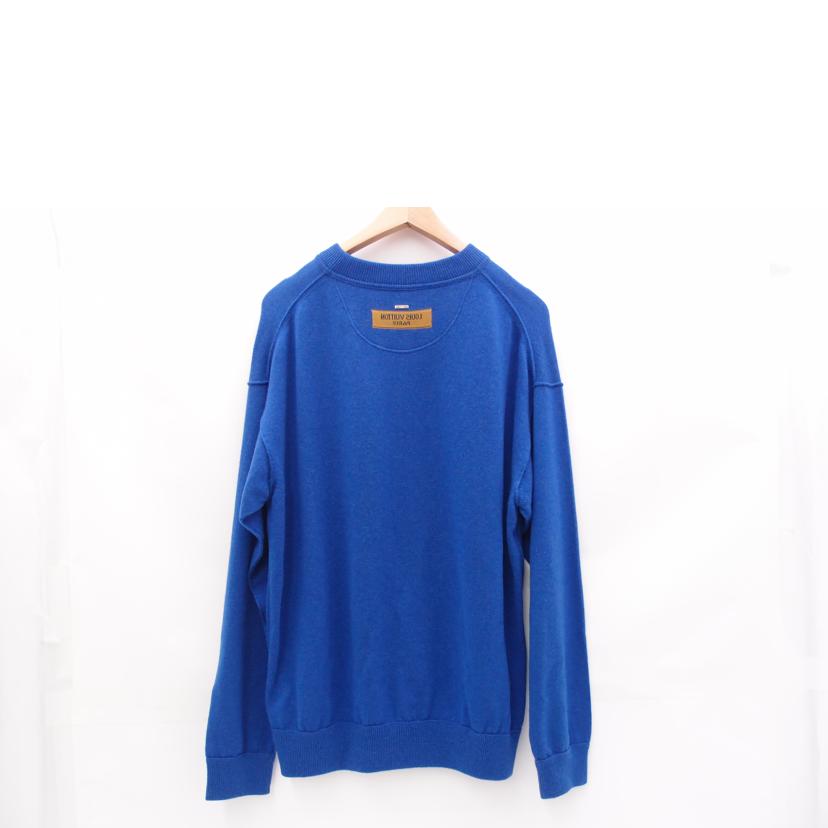 ＬＯＵＩＳ　ＶＵＩＴＴＯＮ ルイヴィトン　カシミア98％　セーター　青　メンズ　/クルーネックニット／ブルー／Ｍ/RM201Q JZE HHN42W//ABランク/69