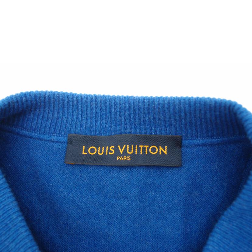 ＬＯＵＩＳ　ＶＵＩＴＴＯＮ ルイヴィトン　カシミア98％　セーター　青　メンズ　/クルーネックニット／ブルー／Ｍ/RM201Q JZE HHN42W//ABランク/69